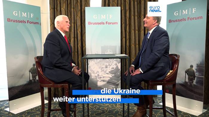 Video: Mike Pence im Euronews-Interview: USA werden die Ukraine weiter unterstützen