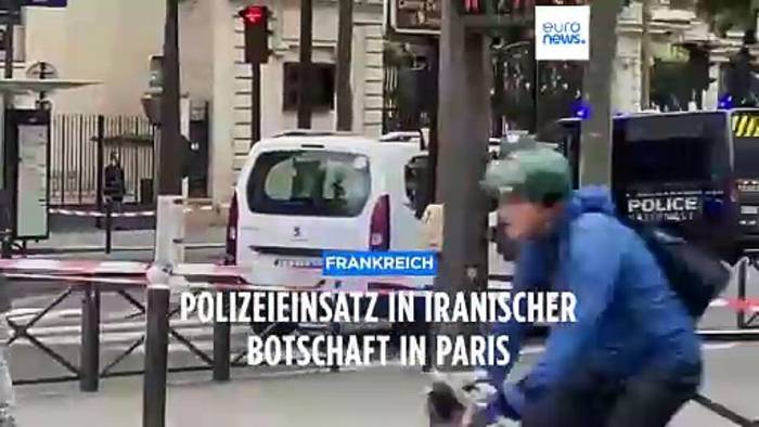 News video: Alarm an Irans Botschaft in Paris: Polizei nimmt einen Mann fest