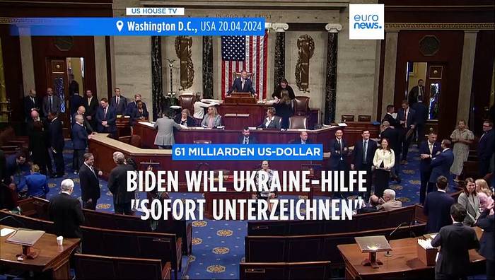 News video: 57 Mrd Euro Ukraine-Hilfe: Biden will 