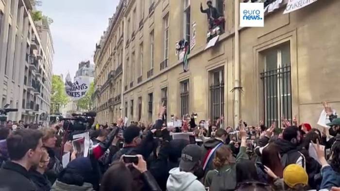 News video: Pro-palästinensische Studierende besetzen Pariser Spitzenuniversität