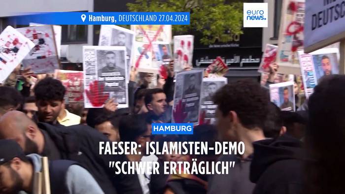 News video: Hamburg: Faeser nennt Islamisten-Demo 