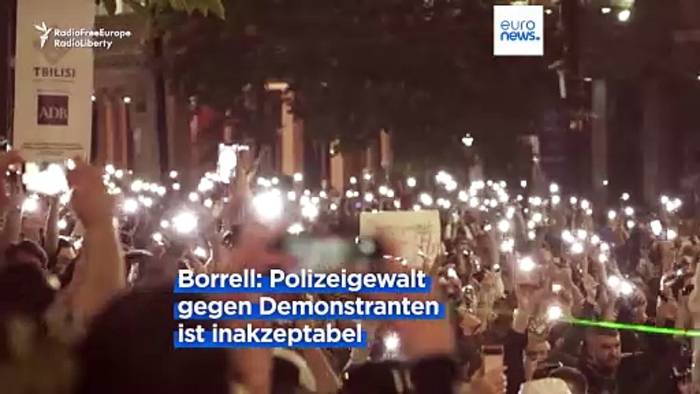 Video: Proteste in Georgien eskalieren: Borrell verurteilt Polizeigewalt