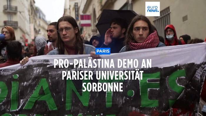 Video: Gaza: Studierende protestieren nun auch in Frankreich