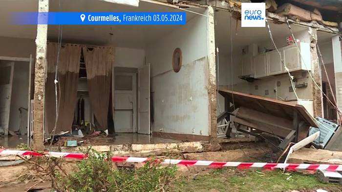 Video: Regen und Hagel über Frankreich: Eine Frau tot durch Schlammlawine
