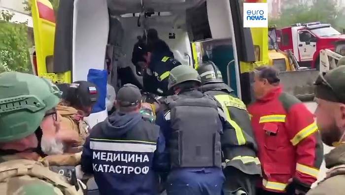 News video: Mindestens 13 Tote nach Angriff: Wohnhaus in Belgorod eingestürzt