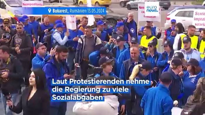 News video: Tausende Arbeiter in Rumänien protestieren gegen zu hohe Steuern