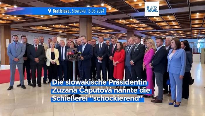 Video: Ministerpräsident Robert Fico nach Attentat stabil