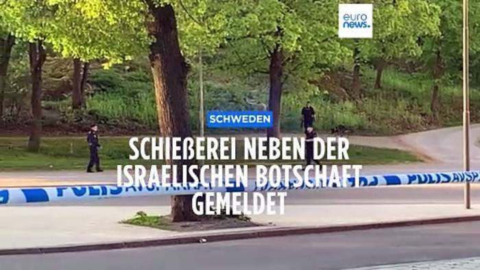 Video: Schweden: Schießerei in der Nähe der israelischen Botschaft gemeldet