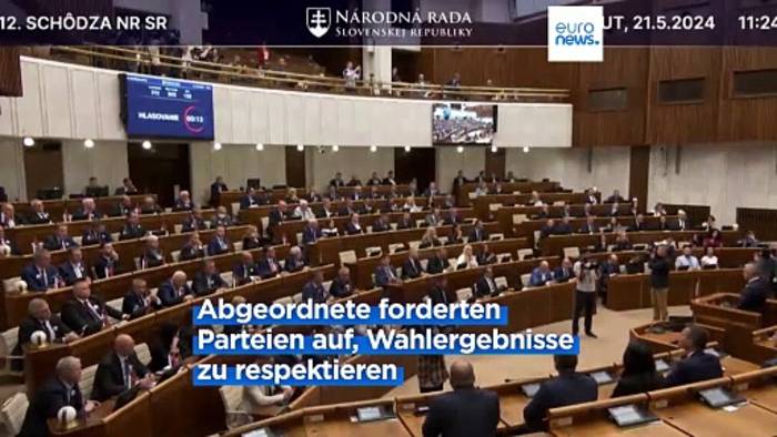 News video: Slowakei: Parlament verurteilt politische Gewalt nach Attentat auf Fico