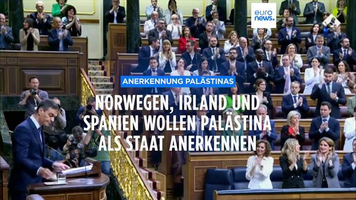 Video: Norwegen, Irland und Spanien wollen Palästina als Staat anerkennen
