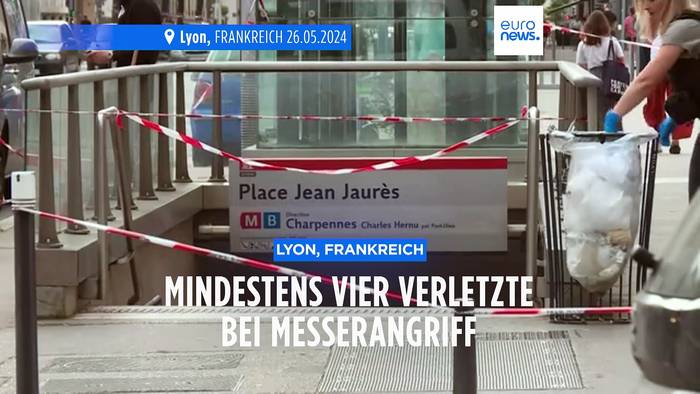 News video: Lyon: mindestens 4 Verletzte nach Messerangriff