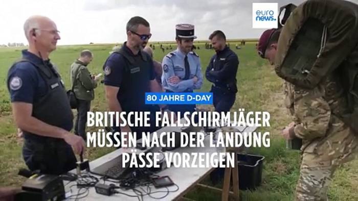 News video: Kurioser Empfang am D-Day: Britische Fallschirmspringer müssen Pässe vorzeigen