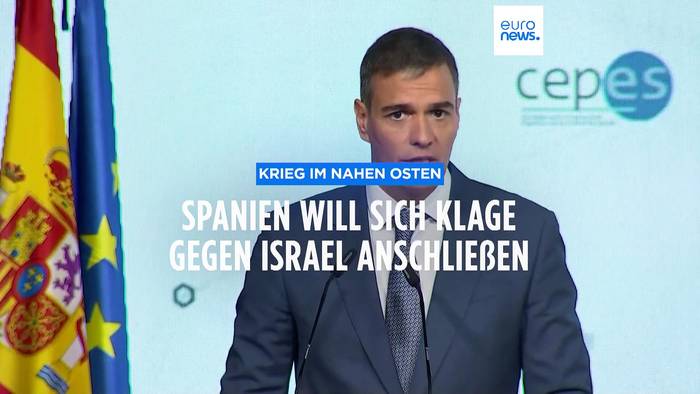News video: Spanien will sich Klage gegen Israel anschließen