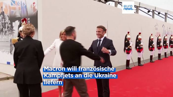 Video: 225 Mio. US-Dollar für die Ukraine: Selenskyj vor russischer Sommeroffensive in Paris