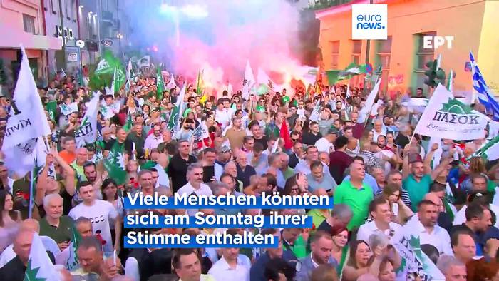 Video: Europawahl in Griechenland: Innenpolitische Themen dominieren den Wahlkampf