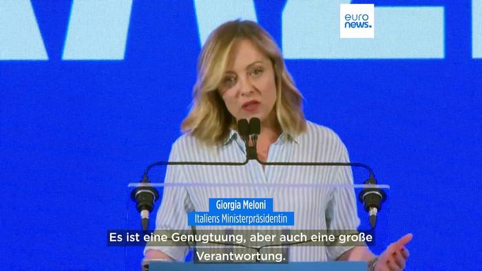Video: Triumph der Postfaschistin: Wird Italiens Giorgia Meloni nach der Europawahl zur Königsmacherin?