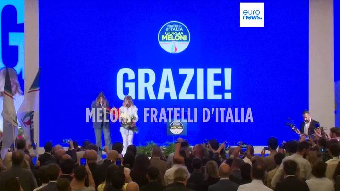 Video: Europawahlen 2024: Melonis Fratelli D'Italia gewinnt das Rennen