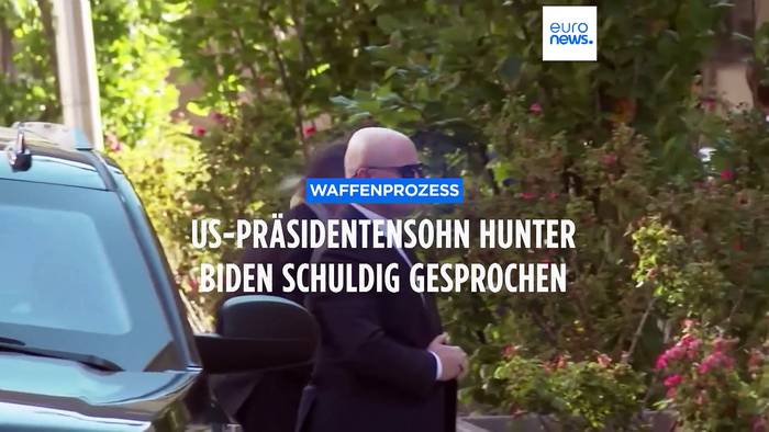 Video: US-Präsidentensohn Hunter Biden des illegalen Waffenbesitzes schuldig gesprochen