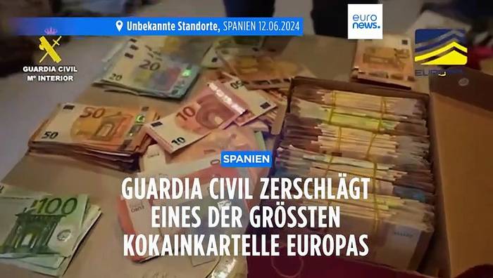 Video: 8 Tonnen Kokain: Guardia Civil zerschlägt eines der größten Kokainkartelle Europas