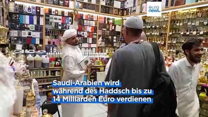 Video: Bei der Wallfahrt nach Merkka florieren in Saudi-Arabien die Geschäfte
