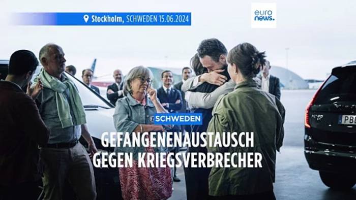 News video: Zwei vom Iran festgehaltene Schweden wurden gegen iranischen Kriegsverbrecher ausgetauscht