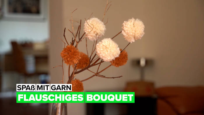 Video: Spaß mit Garn- flauschiges Bouquet