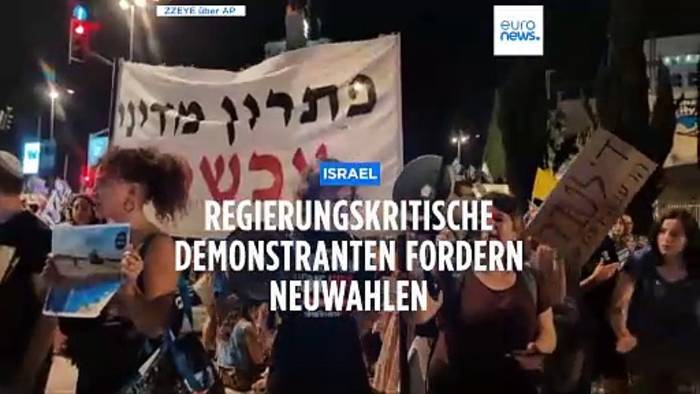 Video: Neuwahlen jetzt! Erneut Massenproteste gegen die Regierung Netanjahu in Jerusalem