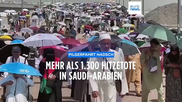 Video: Tödliche Reise: Saudi-Arabien bestätigt mehr als 1.300 Hitzetote bei Hadsch