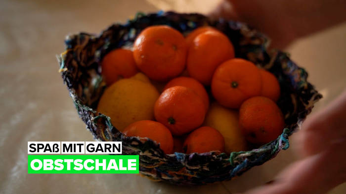 Video: Spaß mit Garn: Upcycle Obstschale