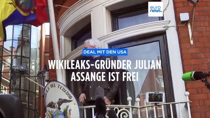 Video: Julian Assange ist frei und hat nach Deal das Gefängnis und London verlassen