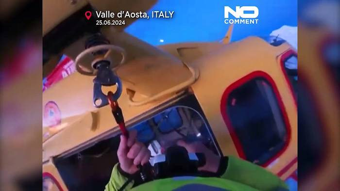 Video: Polnische Bergsteiger in den italienischen Alpen gerettet