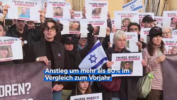 Video: Starker Anstieg antisemitischer Vorfälle in 2023