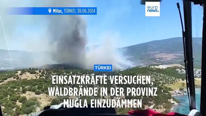 Video: Waldbrände in der Türkei - Hitzewarnung an Touristen