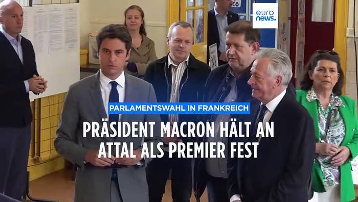 Video: Macron lehnt Rücktritt von Ministerpräsident Attal vorläufig ab