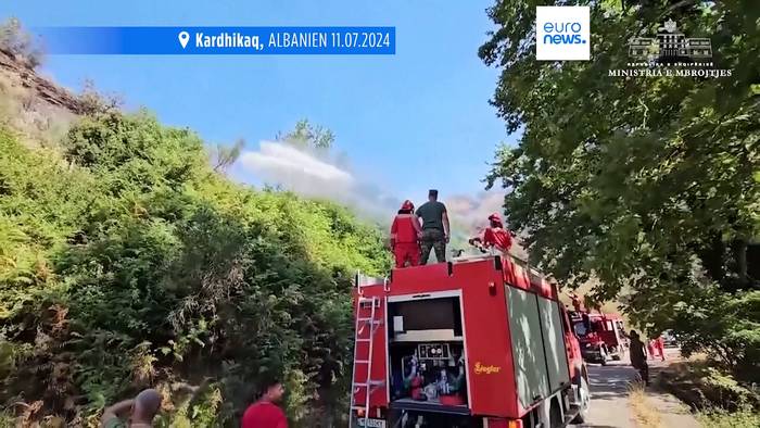Video: Albanien bittet EU um Hilfe bei Bekämpfung von Waldbränden im Süden des Landes