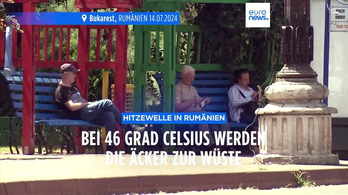 Video: Hitzewelle in Rumänien: Bei 46 Grad Celsius werden die Äcker zur Wüste