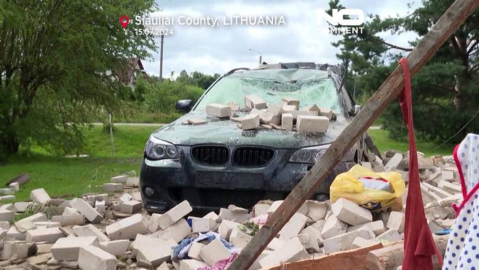Video: Notstand in Litauen: Tornado verwüstet mehrere Gemeinden im Norden des Landes