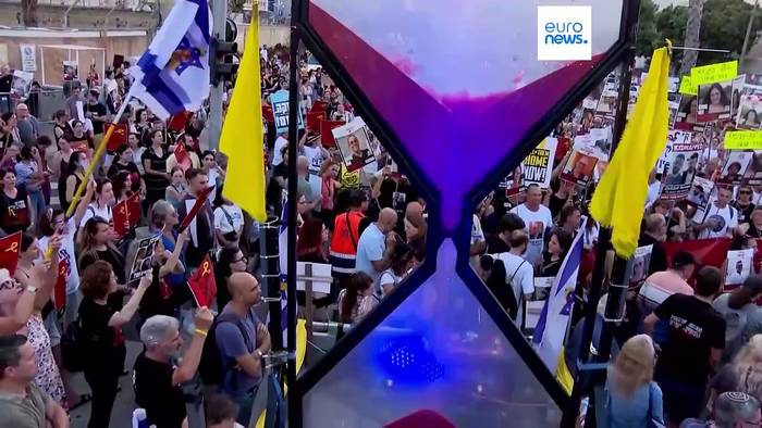 Video: Hunderte Israelis demonstrieren in Tel Aviv: Forderung nach einem Geiselabkommen