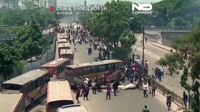 Video: Proteste in Bangladesch: Mindestens 12 Tote
