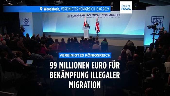 News video: Keir Starmer kündigt rund 99 Millionen Euro für Bekämpfung illegaler Migration an