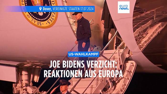 News video: Biden verzichtet auf Kandidatur: 5 Reaktionen aus Europa