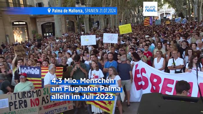 News video: Genug ist genug! Tausende protestieren auf Mallorca gegen Massentourismus