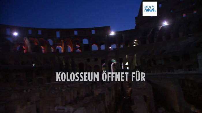 Video: Vollmondzauber in Rom: Kolosseum öffnet für nächtliche Besuche