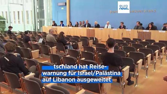 Video: Bundesregierung: Deutsche sollten schnellstmöglich den Libanon verlassen