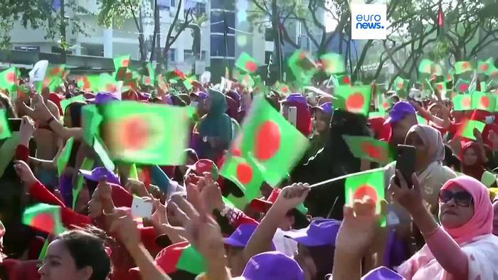 News video: Bangladeschs Regierungschefin Hasina tritt zurück und flieht aus dem Land