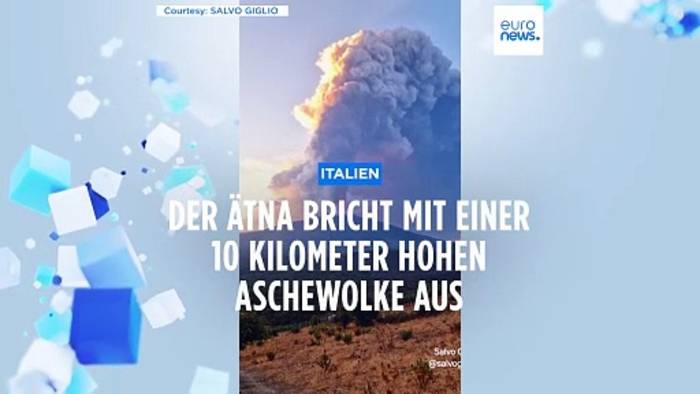 Video: Ätna-Ausbruch: 10 Kilometer hohe Aschewolke