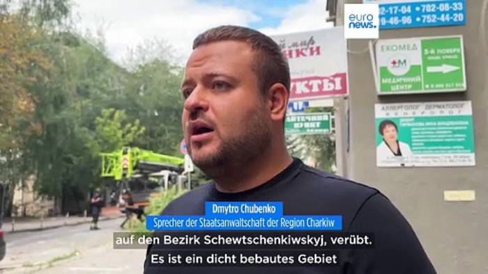Video: Mindestens acht Verletzte bei Raketenangriff auf Charkiw