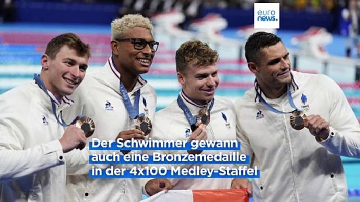 Video: 14 Rennen, 4 Goldmedaillen: Schwimmer Léon Marchand verrät sein Erfolgsrezept