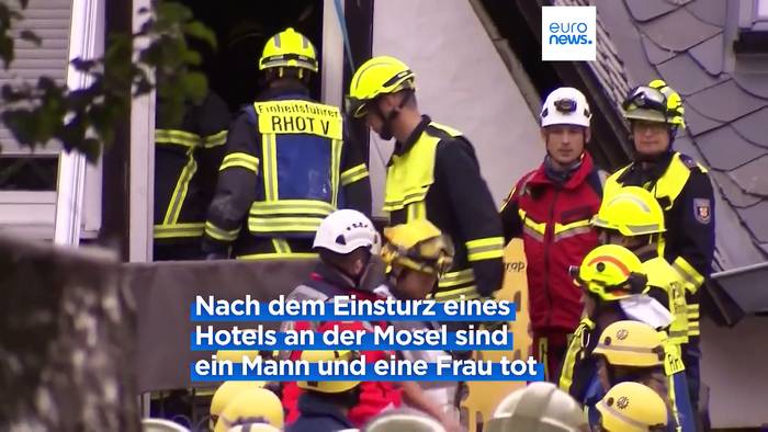 Video: Hoteleinsturz in Kröv: fünf Menschen gerettet, zwei Tote