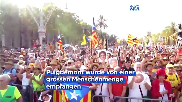 Video: Puigdemont zurück in Spanien
